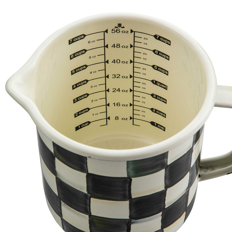 MacKenzie-Childs Courtly Check® Measuring Cup & Reviews | Birch Lane